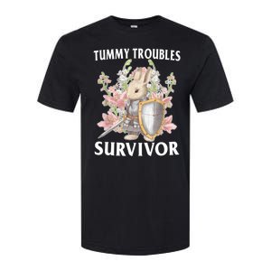 Tummy Troubles Survivor Funny Sarcastic Ibs Humor Statement Softstyle CVC T-Shirt