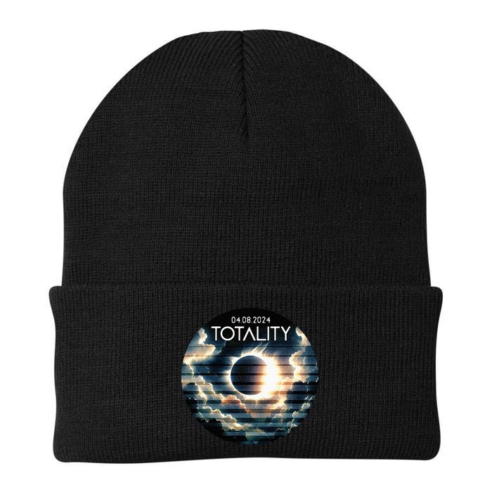 Totality Total Solar Eclipse 2024 Knit Cap Winter Beanie