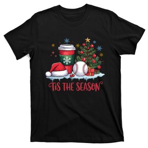 Tis The Season Christmas Holiday Coffee Baseball T-Shirt