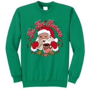 Tis The Season Santa Mexican Christmas Sweatshirt