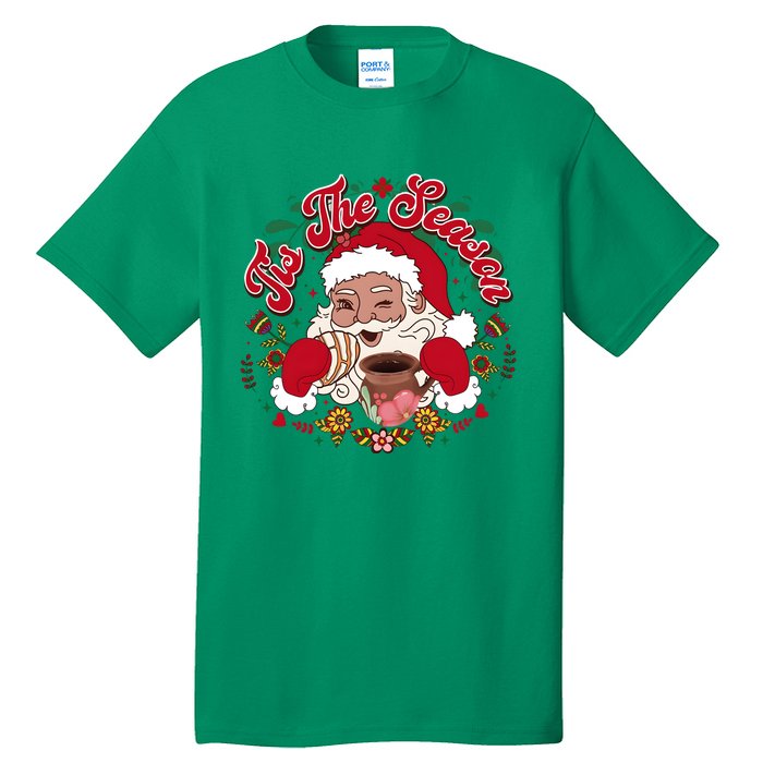 Tis The Season Santa Mexican Christmas Tall T-Shirt