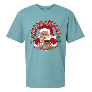 Tis The Season Santa Mexican Christmas Sueded Cloud Jersey T-Shirt