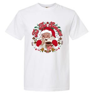 Tis The Season Santa Mexican Christmas Garment-Dyed Heavyweight T-Shirt