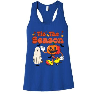 Tis The Season Retro Vintage Funny Halloween Party Costume Gift Women's Racerback Tank