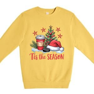 Tis The Season Christmas Holiday Coffee Lover Premium Crewneck Sweatshirt