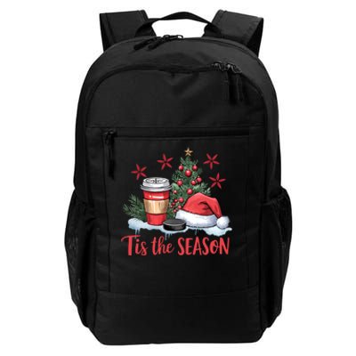 Tis The Season Christmas Holiday Coffee Lover Daily Commute Backpack