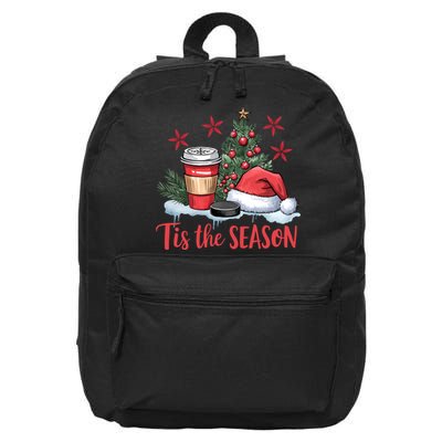 Tis The Season Christmas Holiday Coffee Lover 16 in Basic Backpack