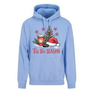 Tis The Season Christmas Holiday Coffee Lover Unisex Surf Hoodie