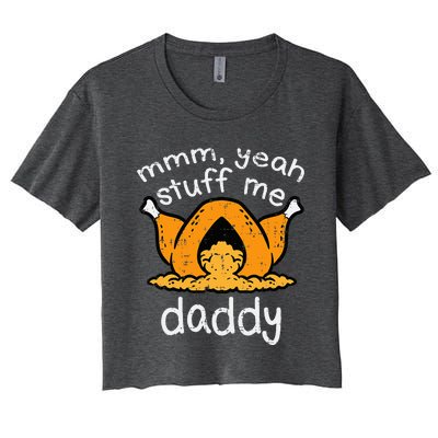 Thanksgiving Turkey Stuff Me Women's Crop Top Tee