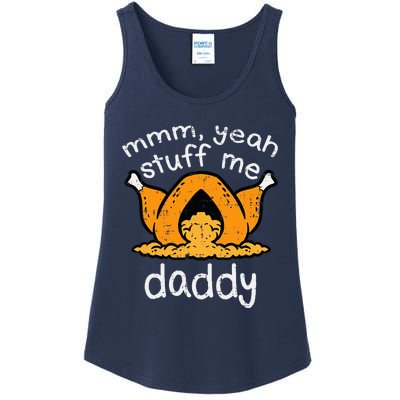 Thanksgiving Turkey Stuff Me Ladies Essential Tank