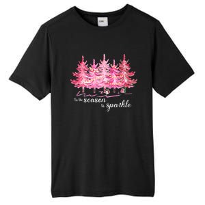 Tis The Season To Cute Pink Christmas Tree Family Meaningful Gift Tall Fusion ChromaSoft Performance T-Shirt