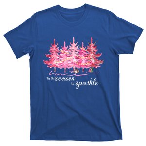 Tis The Season To Cute Pink Christmas Tree Family Meaningful Gift T-Shirt