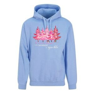 Tis The Season To Cute Pink Christmas Tree Family Meaningful Gift Unisex Surf Hoodie