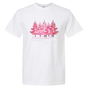 Tis The Season To Cute Pink Christmas Tree Family Meaningful Gift Garment-Dyed Heavyweight T-Shirt