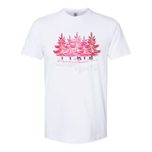 Tis The Season To Cute Pink Christmas Tree Family Meaningful Gift Softstyle CVC T-Shirt