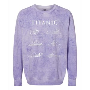 Titanic Titanic Sinking Titanic History Titanic Colorblast Crewneck Sweatshirt