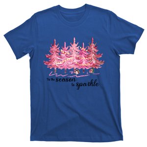 Tis The Season To Cute Pink Christmas Tree Gift T-Shirt