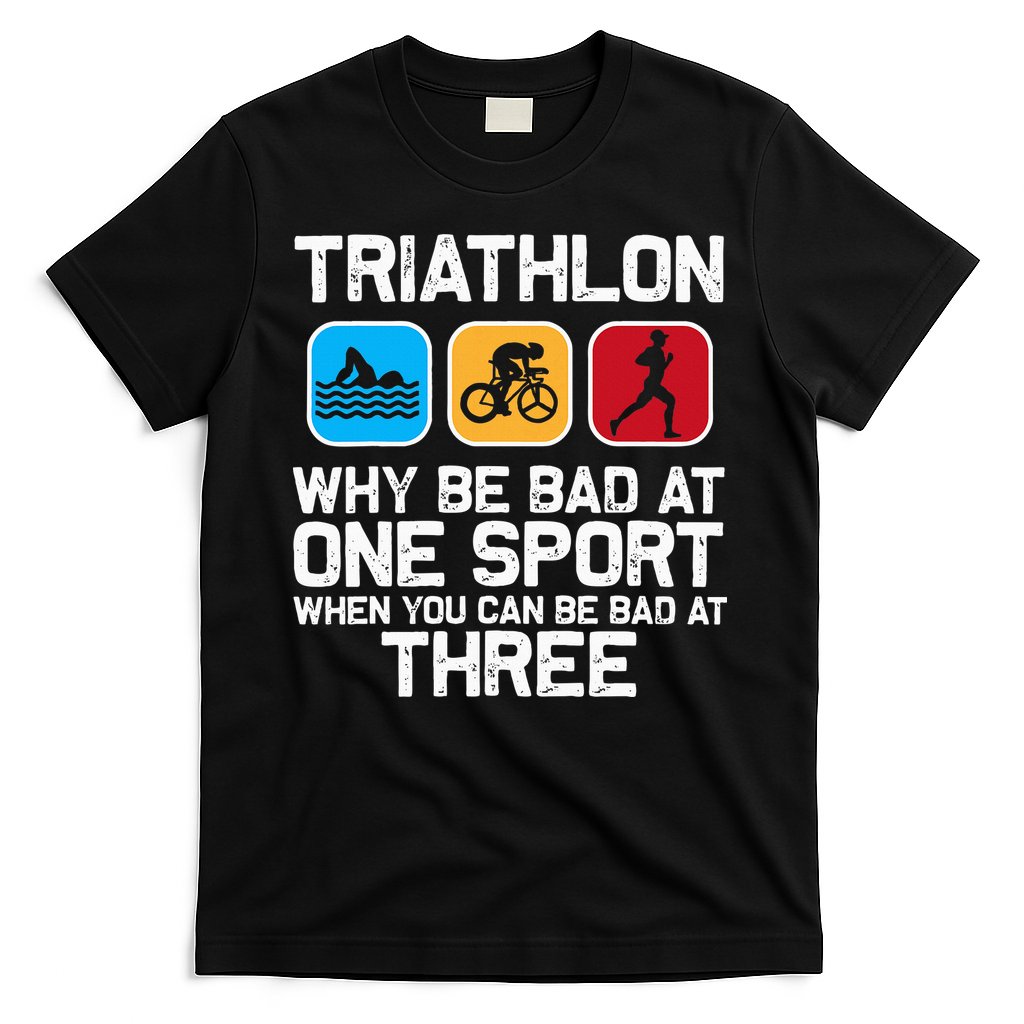 Triathlon Triathlete Swim Bike Run Sport T-Shirt