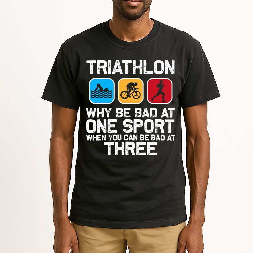 Triathlon Triathlete Swim Bike Run Sport Tall T-Shirt