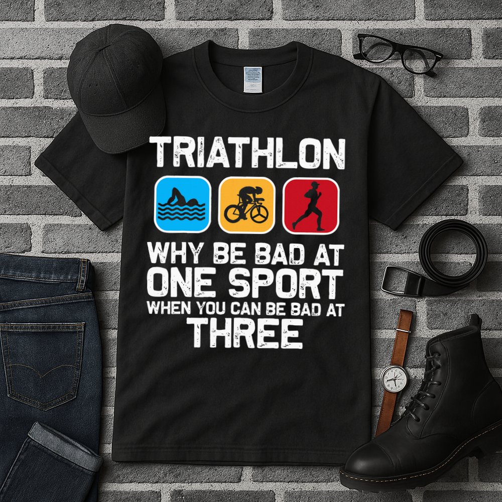 Triathlon Triathlete Swim Bike Run Sport Tall T-Shirt