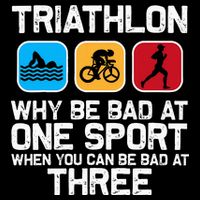 Triathlon Triathlete Swim Bike Run Sport Impact Tech Backpack