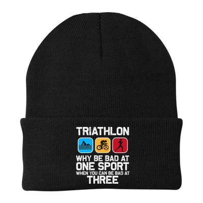 Triathlon Triathlete Swim Bike Run Sport Beanie