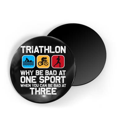 Triathlon Triathlete Swim Bike Run Sport Magnet