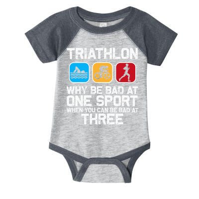 Triathlon Triathlete Swim Bike Run Sport Infant Baby Jersey Bodysuit