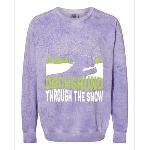 Through The Snow Gift Colorblast Crewneck Sweatshirt