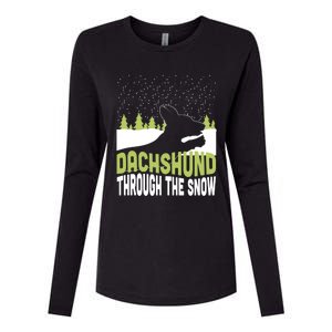 Through The Snow Gift Womens Cotton Relaxed Long Sleeve T-Shirt