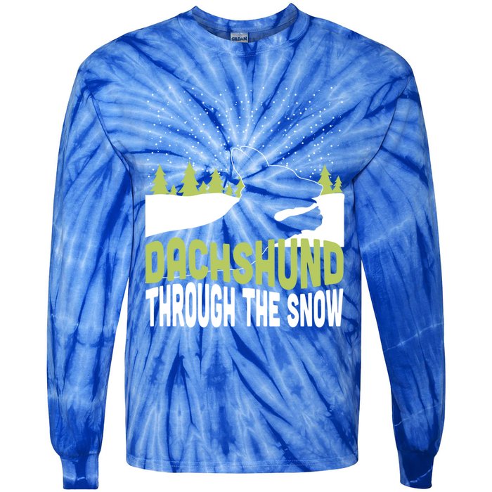 Through The Snow Gift Tie-Dye Long Sleeve Shirt