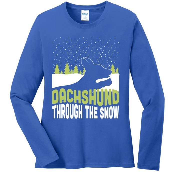 Through The Snow Gift Ladies Long Sleeve Shirt