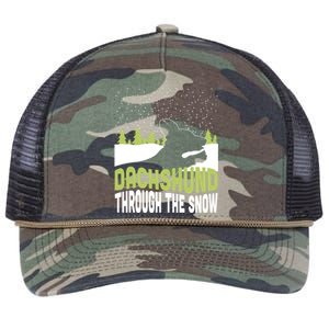 Through The Snow Gift Retro Rope Trucker Hat Cap