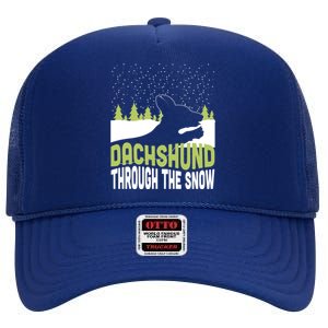 Through The Snow Gift High Crown Mesh Back Trucker Hat