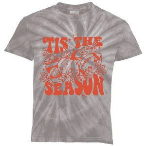 Tis The Season Football Thanksgiving Family Game Day Kids Tie-Dye T-Shirt