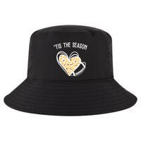 Tis The Season Football Leopard Heart Cool Comfort Performance Bucket Hat