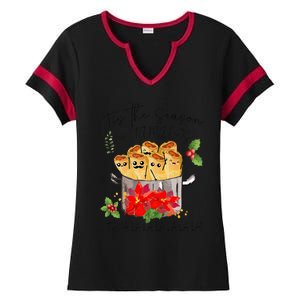 Tis The Season For Tamales Funny Mexican Christmas  Ladies Halftime Notch Neck Tee