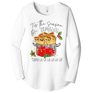 Tis The Season For Tamales Funny Mexican Christmas  Women's Perfect Tri Tunic Long Sleeve Shirt