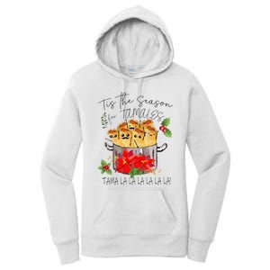 Tis The Season For Tamales Funny Mexican Christmas  Women's Pullover Hoodie