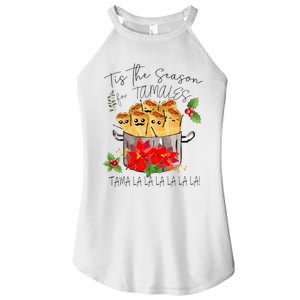 Tis The Season For Tamales Funny Mexican Christmas  Women's Perfect Tri Rocker Tank