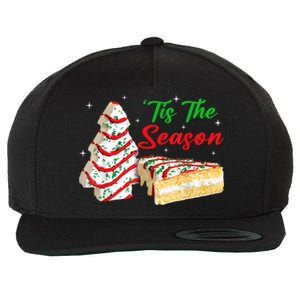 Tis The Season Design Christmas Tree Cakes Debbie Wool Snapback Cap