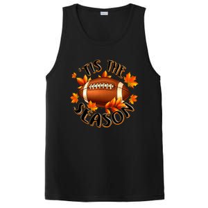 Tis The Season Pumpkin Leaf Fall Thanksgiving Football PosiCharge Competitor Tank