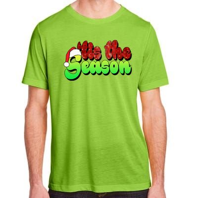 Tis The Season Santa Christmas Lover Retro Adult ChromaSoft Performance T-Shirt