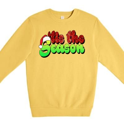 Tis The Season Santa Christmas Lover Retro Premium Crewneck Sweatshirt