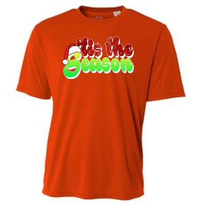 Tis The Season Santa Christmas Lover Retro Cooling Performance Crew T-Shirt