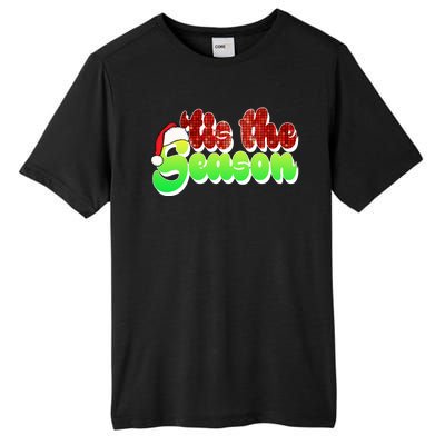 Tis The Season Santa Christmas Lover Retro Tall Fusion ChromaSoft Performance T-Shirt