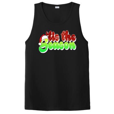 Tis The Season Santa Christmas Lover Retro PosiCharge Competitor Tank