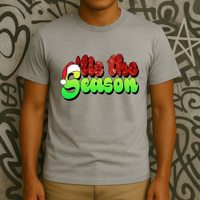Tis The Season Santa Christmas Lover Retro T-Shirt