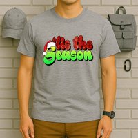 Tis The Season Santa Christmas Lover Retro T-Shirt