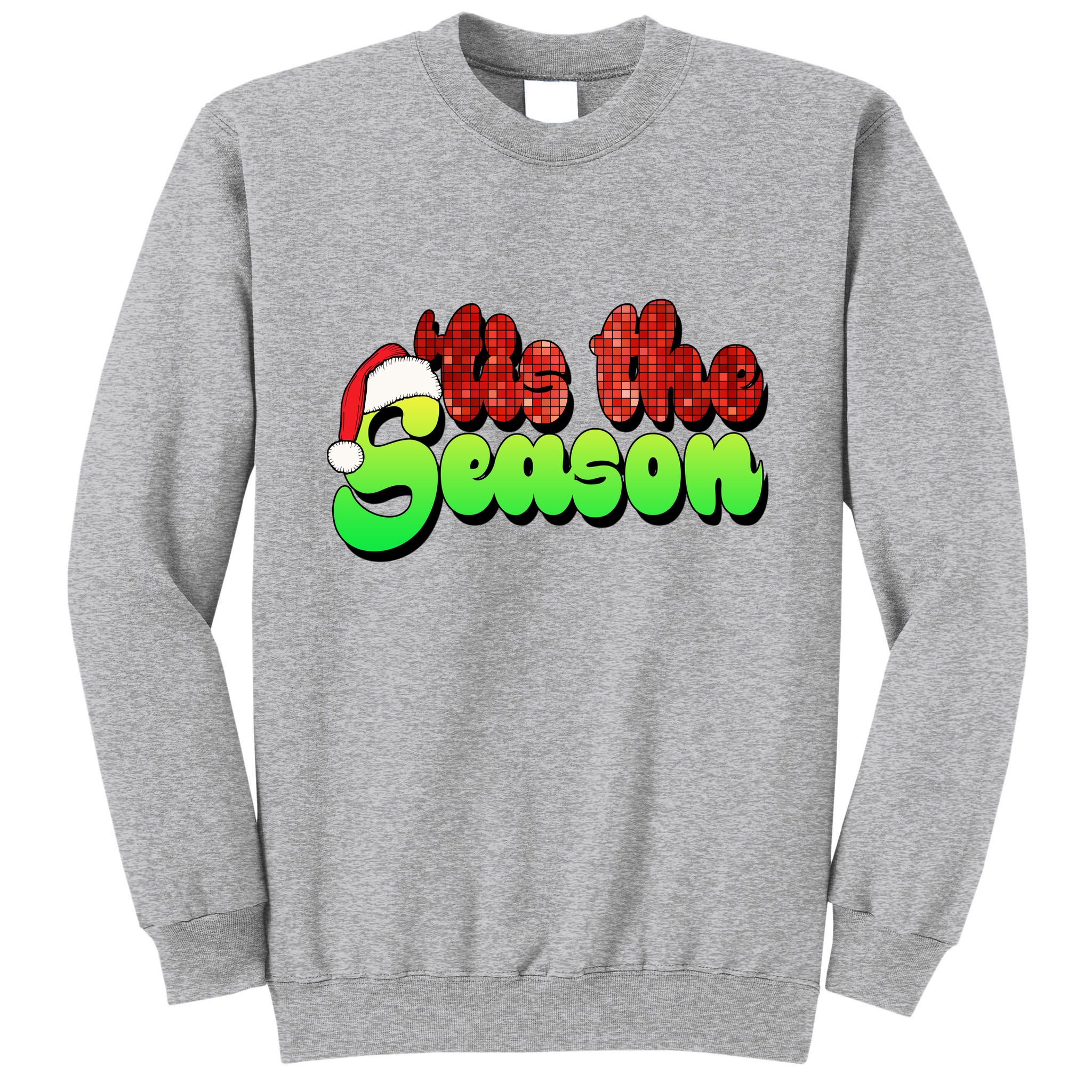 Tis The Season Santa Christmas Lover Retro Tall Sweatshirt